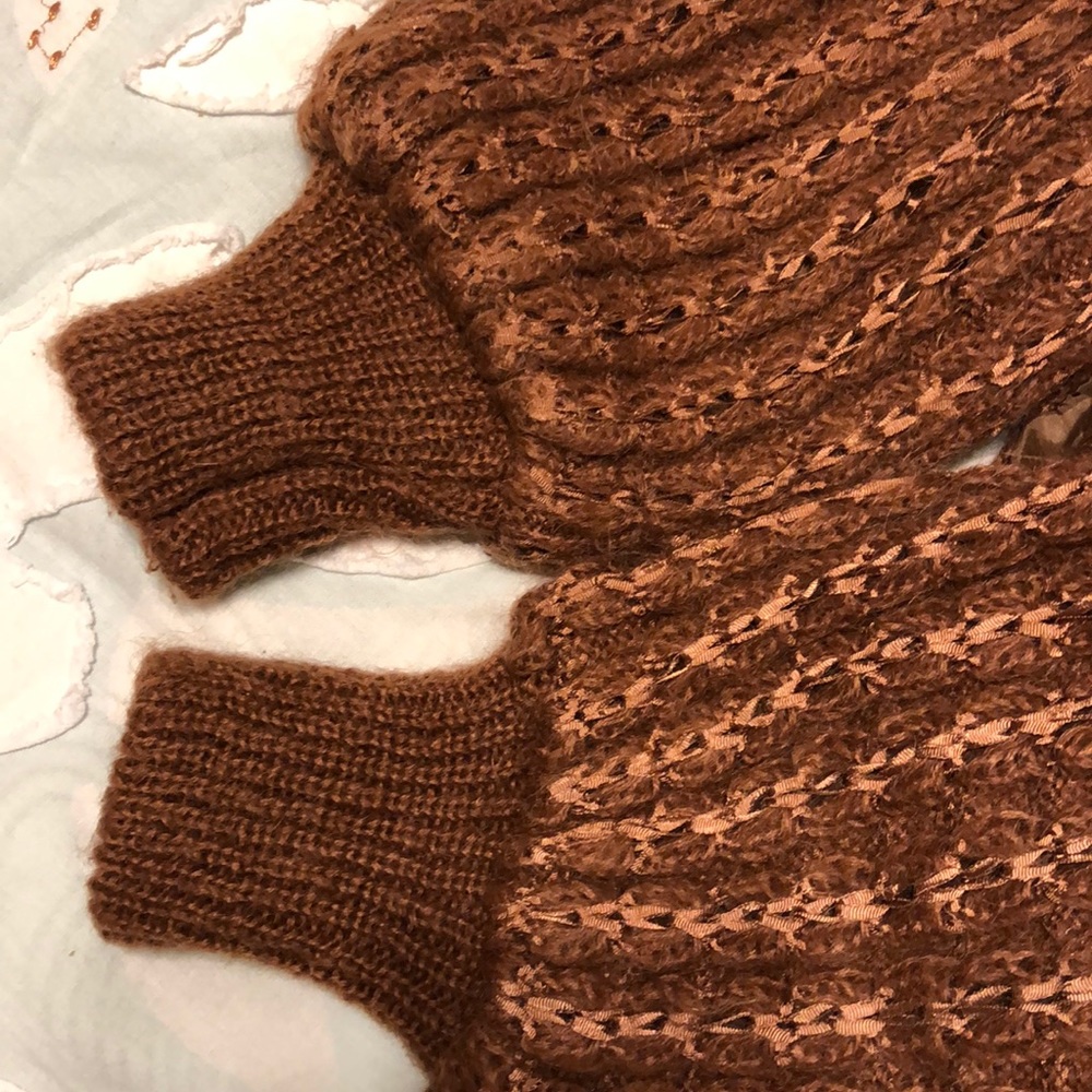 Vintage Mohair Acrylic blend lines sweater - Picture 5 of 5
